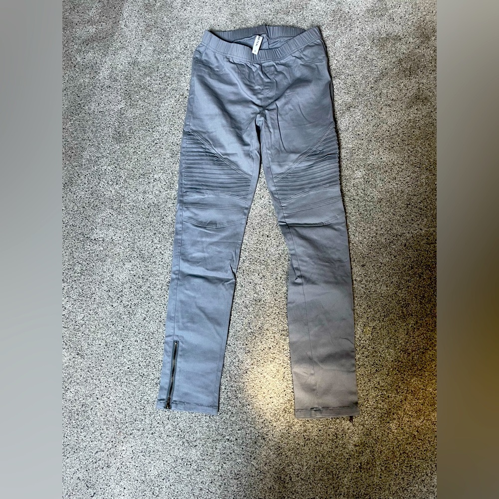 Gray Moto Jeans